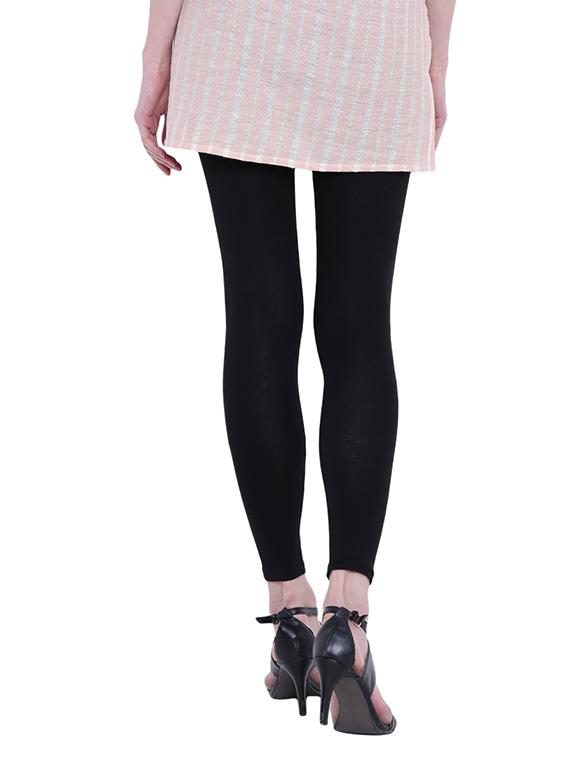 black cotton spandex leggings - 14800906 - Zoom Image - 3