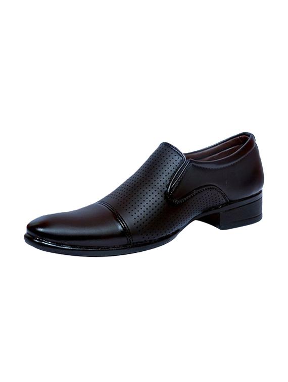 black leatherette formal slip on - 14804824 - Zoom Image - 3