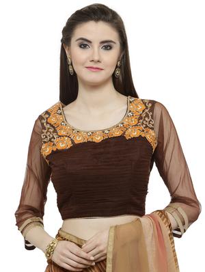 multi colored georgette printed saree with blouse - 14806917 - Standard Image - 3