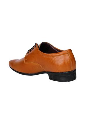 tan leatherette formal derby - 14809649 - Standard Image - 3