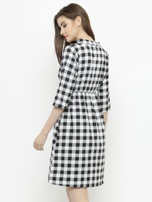 black printed casual dress - 14811734 - Standard Image - 3
