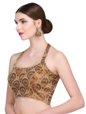 gold 100% brocade blouse - 14812389 - Standard Image - 3