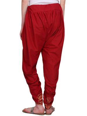 kaanchie nanggia red cotton dhoti salwar - 14812517 - Standard Image - 3