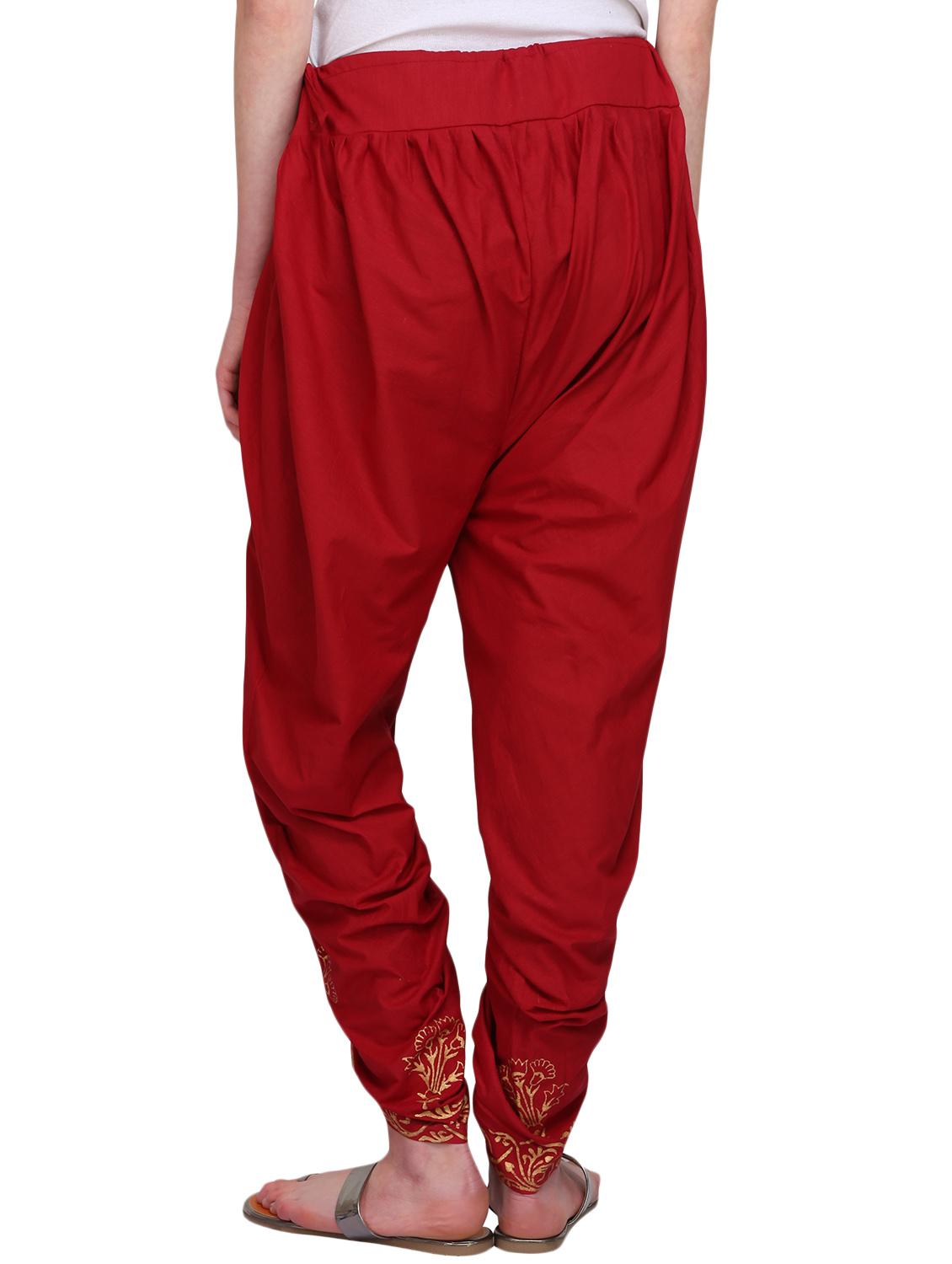 kaanchie nanggia red cotton dhoti salwar - 14812517 - Zoom Image - 3