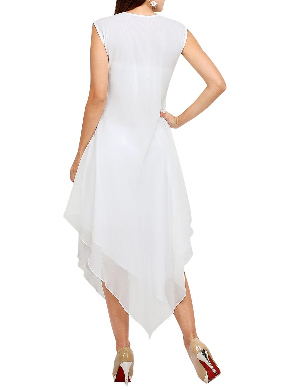 white asymmetric dress - 14813832 - Zoom Image - 3