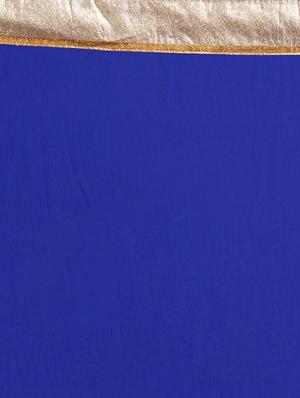 blue faux georgette embroidered saree with blouse - 14813993 - Standard Image - 3
