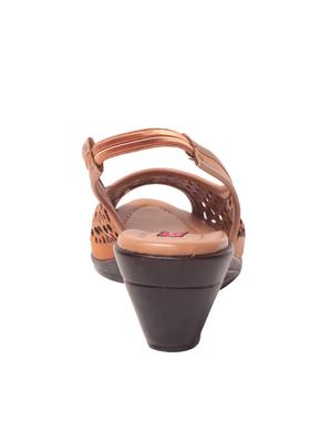 tan back strap wedge - 14815520 - Standard Image - 3