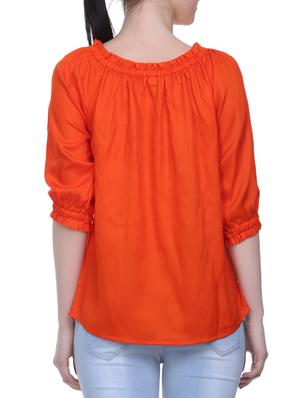 orange solid top - 14818201 - Standard Image - 3