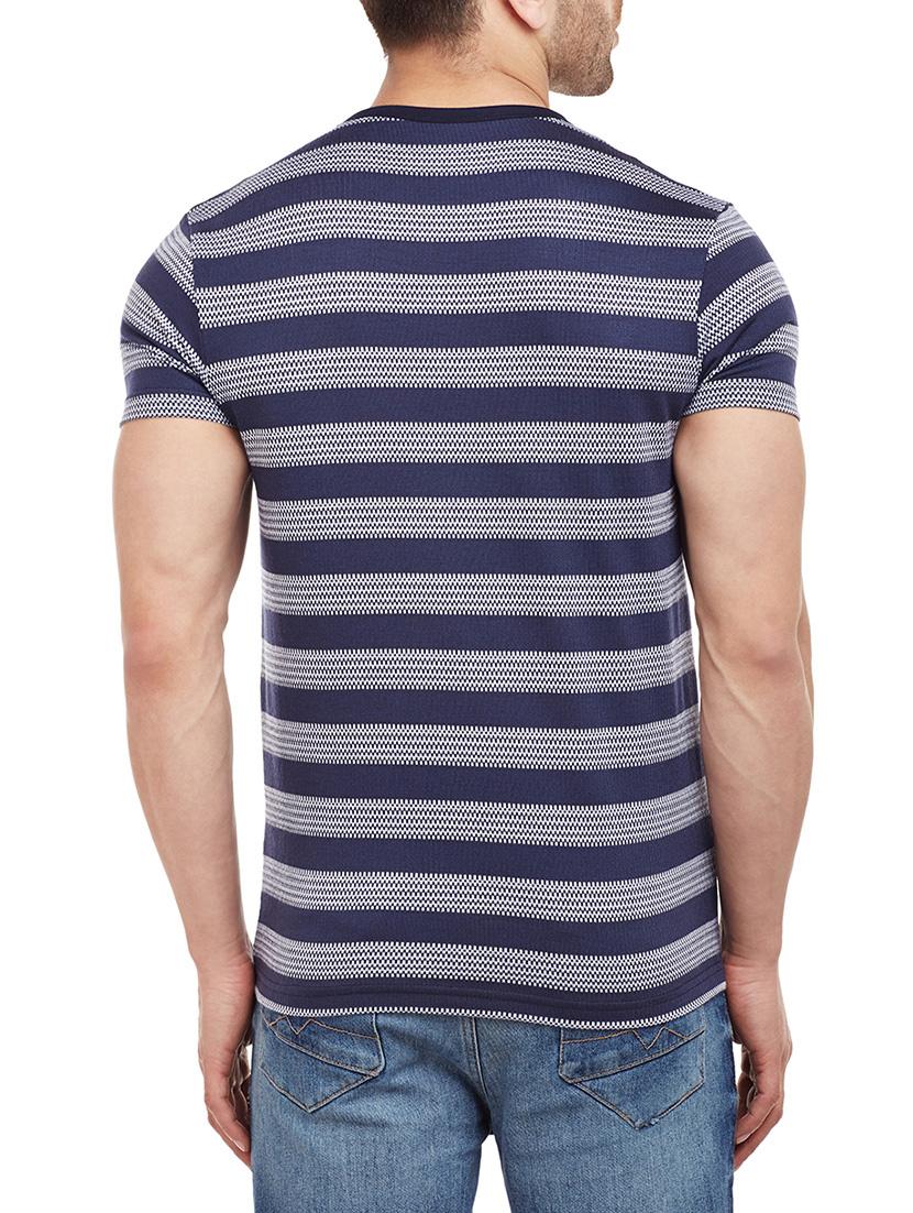 navy blue cotton t-shirt - 14818455 - Zoom Image - 3