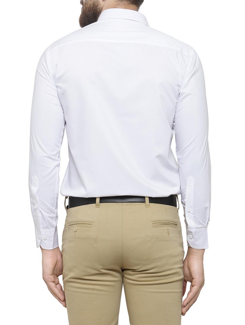 white cotton formal shirt - 14841532 - Zoom Image - 3