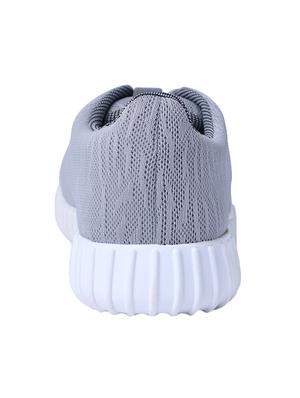 grey mesh lace up sport shoes - 14844923 - Standard Image - 3