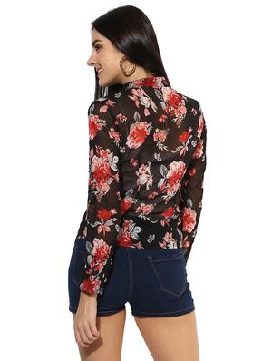 heather hues black colored floral print shirt - 14845616 - Standard Image - 3