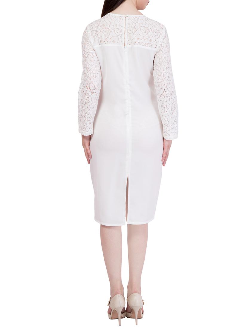 white solid sheath dress - 14845706 - Zoom Image - 3