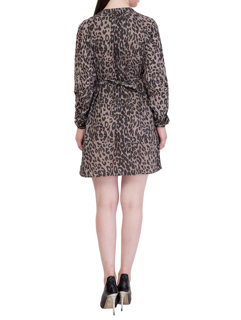 grey animal print dress - 14845709 - Zoom Image - 3