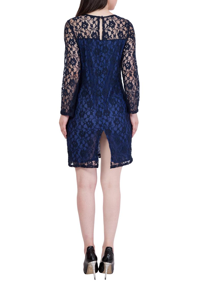 floral laced sheath dress - 14845711 - Zoom Image - 3