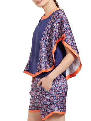 blue nightwear shorts set - 14847183 - Standard Image - 3