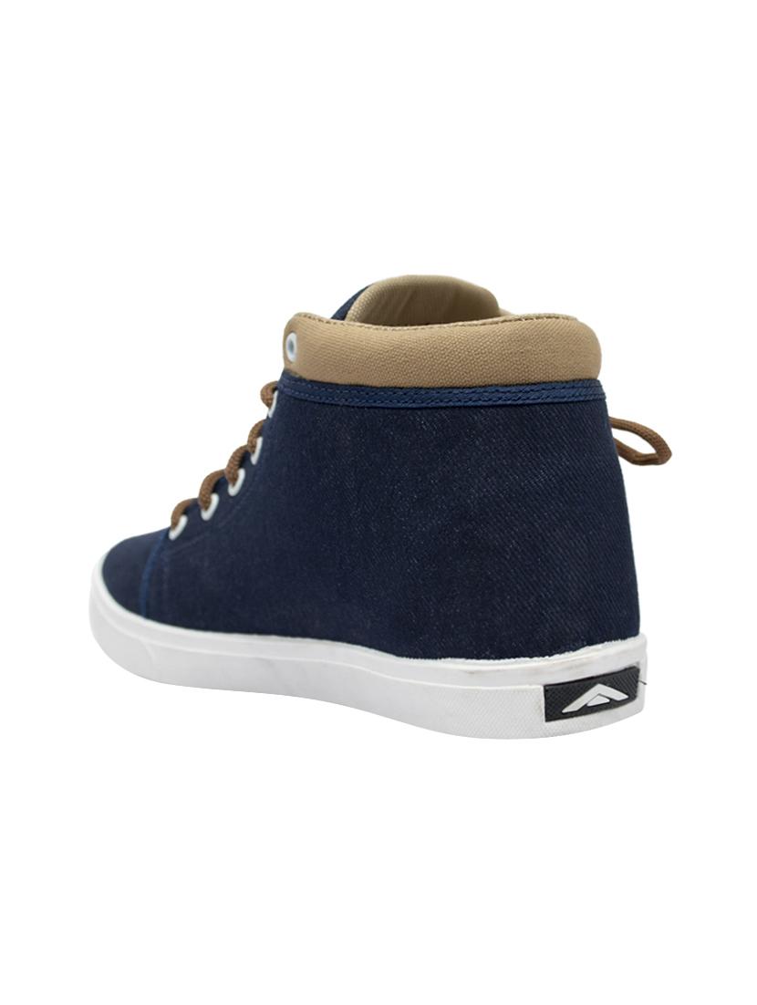 navy Canvas lace up sneaker - 14847299 - Zoom Image - 3