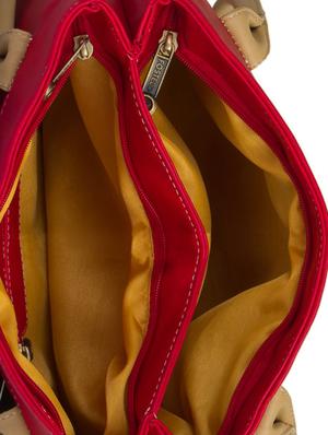 red leatherette regular handbag - 14848587 - Standard Image - 3