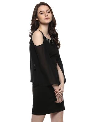 solid black sheath dress - 14850183 - Standard Image - 3