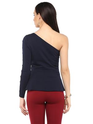 cut out single shoulder top - 14850250 - Standard Image - 3