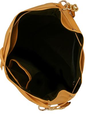 yellow leatherette regular sling bag - 14850701 - Standard Image - 3