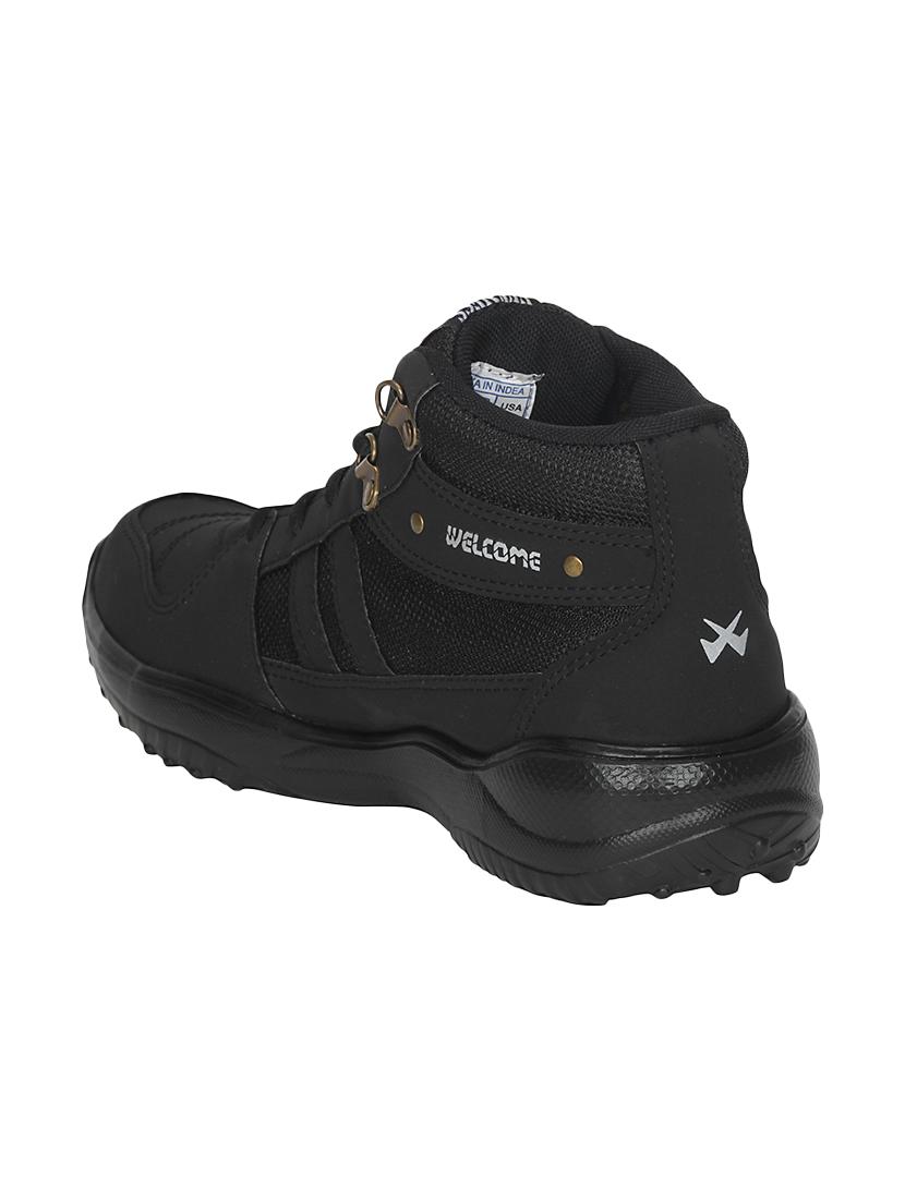 black leatherette trekking shoe - 14852401 - Zoom Image - 3