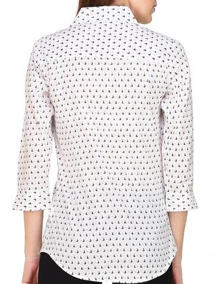 white printed shirt - 14852424 - Standard Image - 3