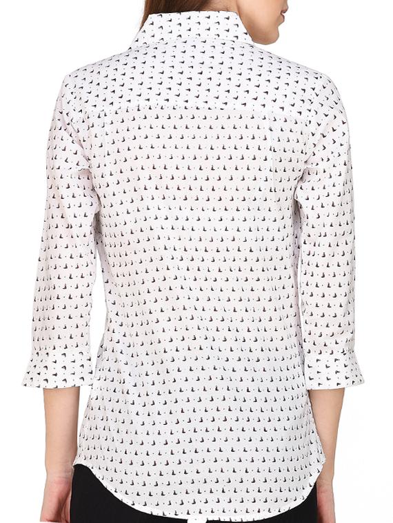 white printed shirt - 14852424 - Zoom Image - 3