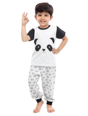 white cotton pyjama set - 14852649 - Standard Image - 3