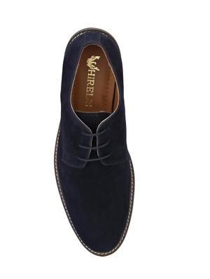blue suede lace-up derby - 14855404 - Standard Image - 3