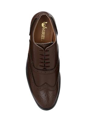brown leatherette formal brouge - 14855411 - Standard Image - 3