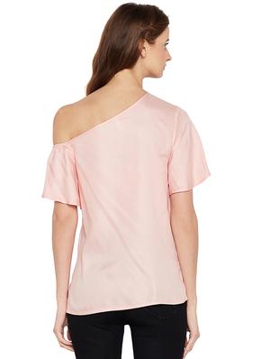 Floral embroidered single shoulder top - 14856239 - Standard Image - 3