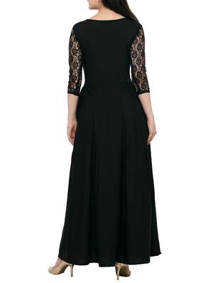 laced panel pleated maxi dress - 14858070 - Standard Image - 3