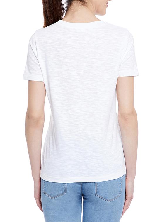 white graphic printed tee - 14860297 - Zoom Image - 3