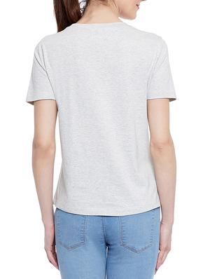 grey printed tee - 14860299 - Standard Image - 3