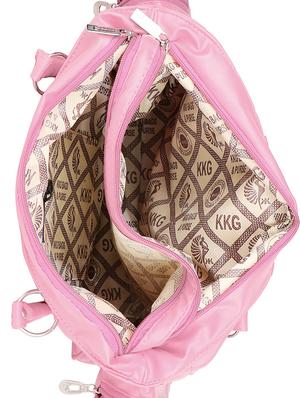 pink leatherette handbag - 14863359 - Standard Image - 3
