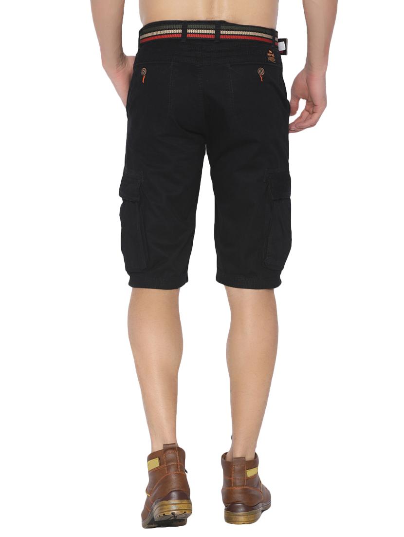 black cotton shorts - 14863541 - Zoom Image - 3