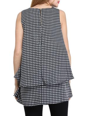 black printed a-linr kurti - 14865090 - Standard Image - 3