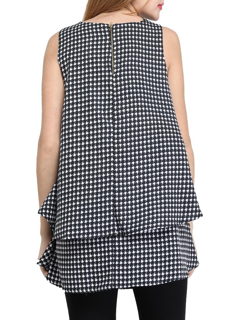 black printed a-linr kurti - 14865090 - Zoom Image - 3