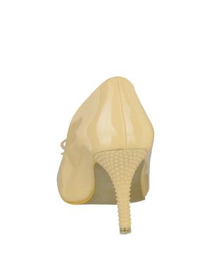 beige faux leather slip on pumps - 14865246 - Standard Image - 3