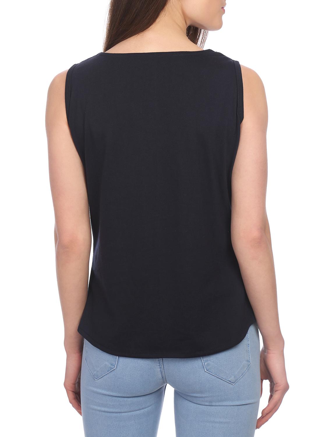 navy blue solid top - 14867023 - Zoom Image - 3