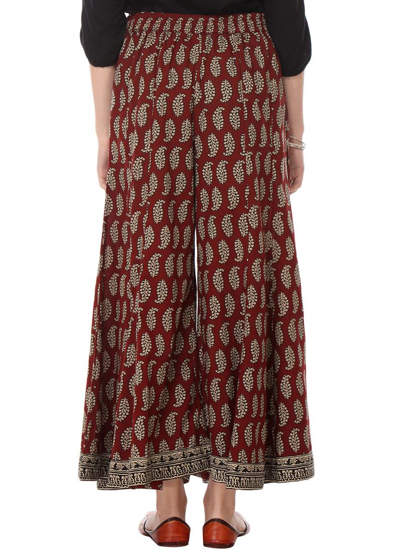 Paisley printed flared palazzo - 14867207 - Zoom Image - 3