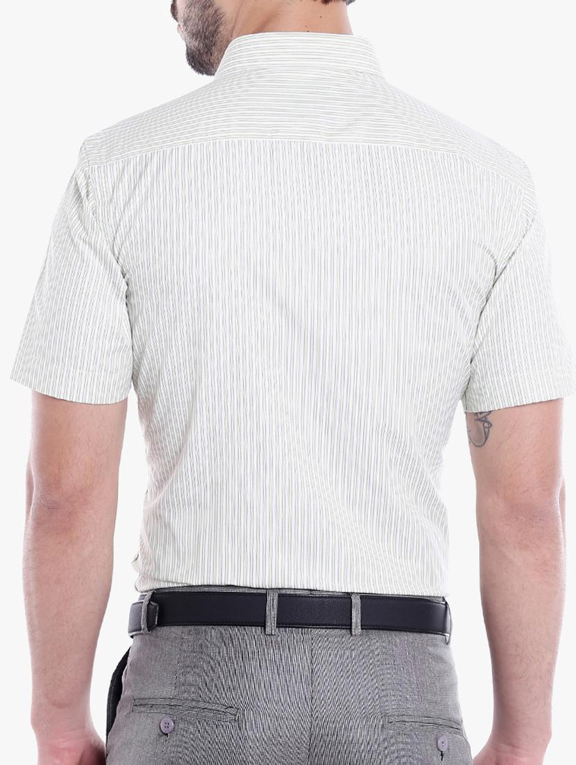 green cotton formal shirt - 14867389 - Zoom Image - 3