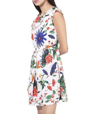 white a-line dress - 14867889 - Standard Image - 3