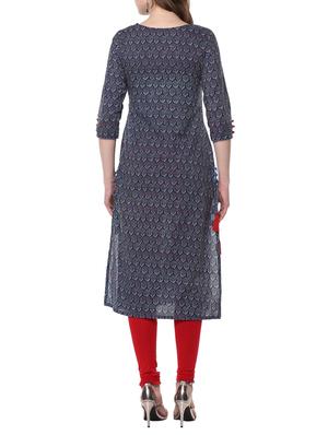 straight kurta with tassels - 14868464 - Standard Image - 3