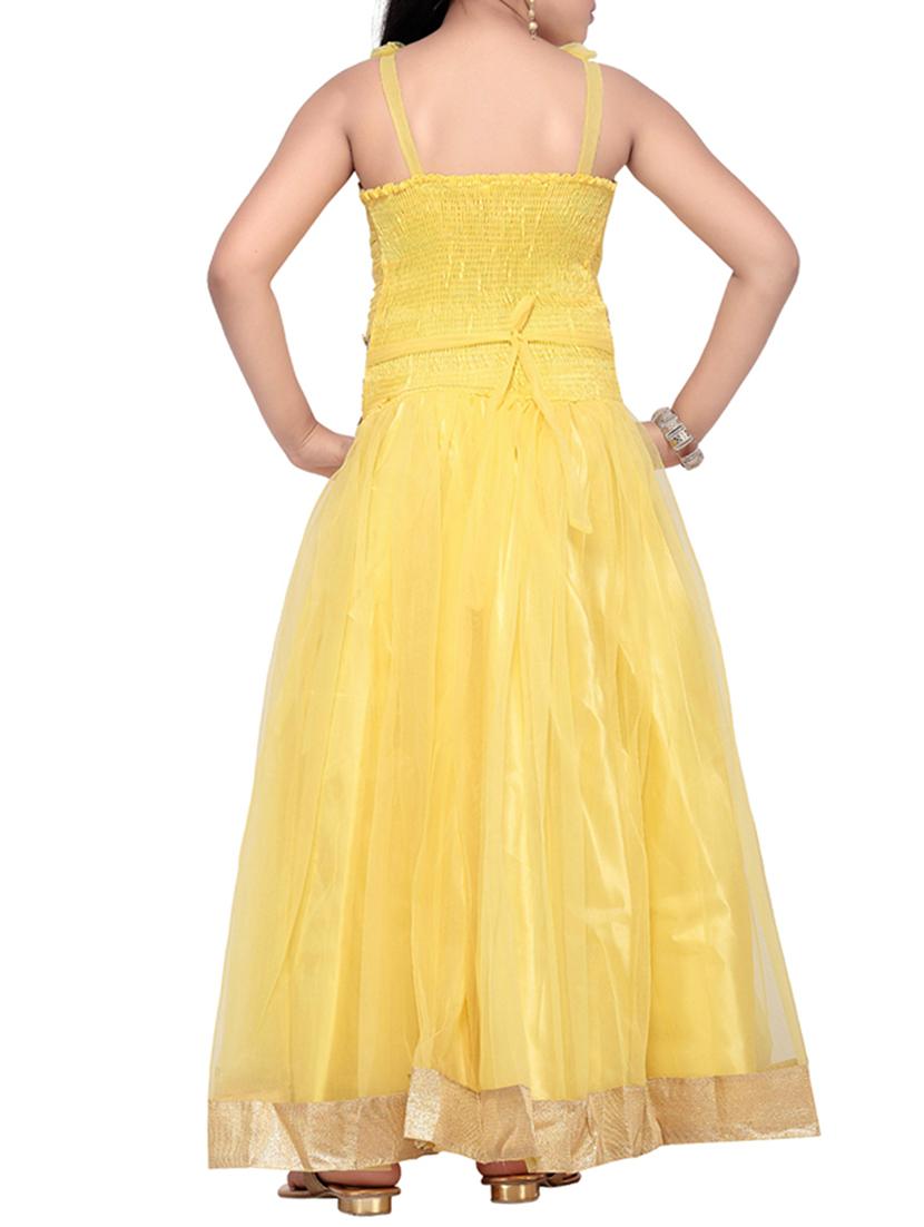 yellow net party gown - 14873211 - Zoom Image - 3