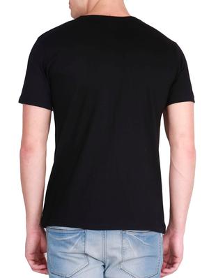 black front print t-shirt - 14875776 - Standard Image - 3