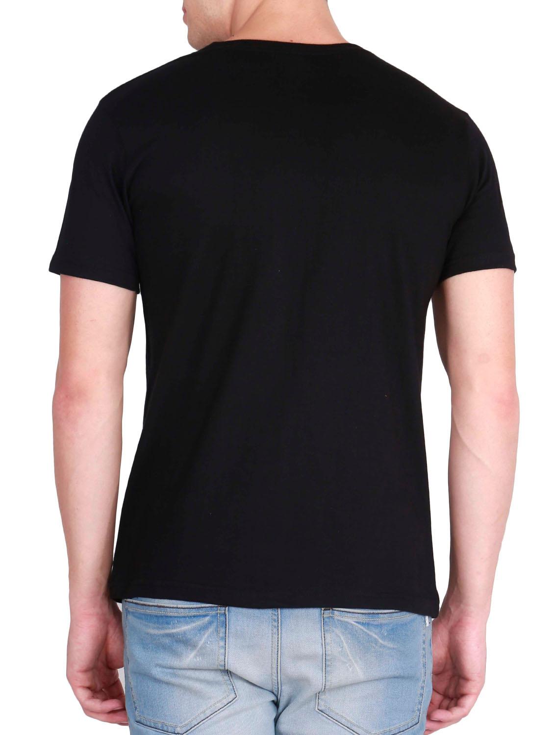 black front print t-shirt - 14875776 - Zoom Image - 3