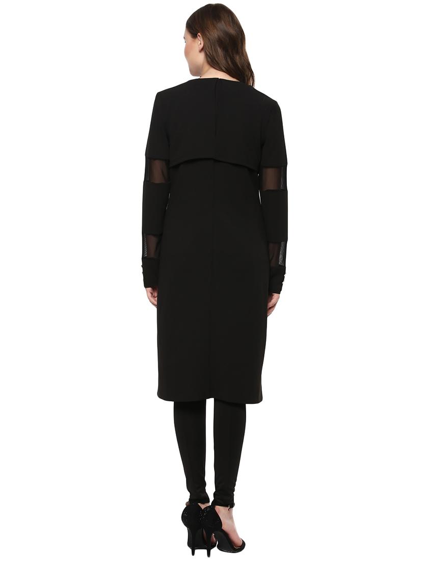 black solid pea coat - 14875883 - Zoom Image - 3