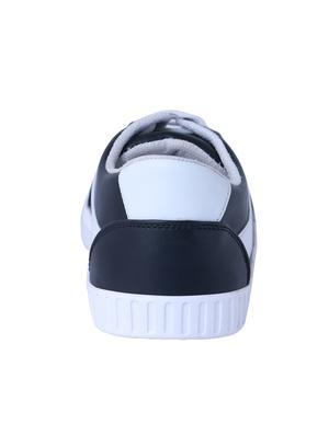 black leatherette lace up sneaker - 14875975 - Standard Image - 3